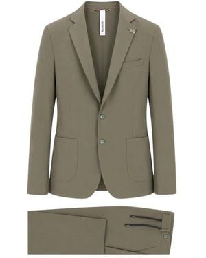 DISTRETTO12 Single Breasted Suits - Verde