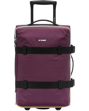 K-Way Koffers ,Paars ,Polyester Blossac Kleine Cabine Koffer