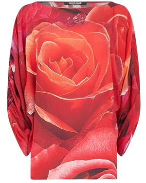 Roberto Cavalli Long Sleeve Tops - Rosso