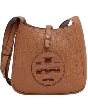 Tory Burch Miller Swing Crossbody Tas - Bruin