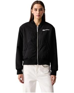 KARL LAGERFELD Bomber Jackets - Nero