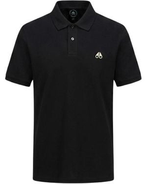 Moose Knuckles Polo Shirts - Black
