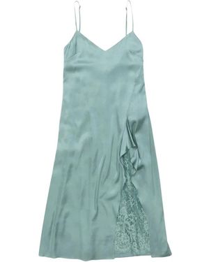 Acne Studios Kleedjes ,Groen ,Satijn Satijnen Slip Dress