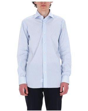 Barba Napoli Casual Shirts - Blue