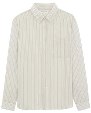 Saint Laurent Casual Shirts - White