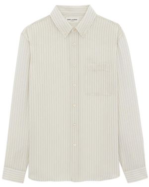 Saint Laurent Cassandre hemd - Weiß
