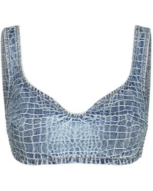 Self-Portrait Tops ,Blauw ,Mouwloze Tops