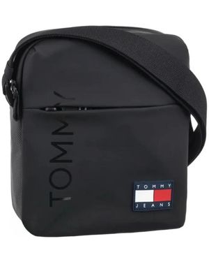 Tommy Hilfiger Logo Schultertasche - Schwarz