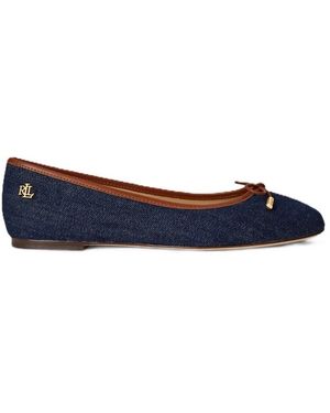 Ralph Lauren Jayna Ballet Court Shoes - Blue