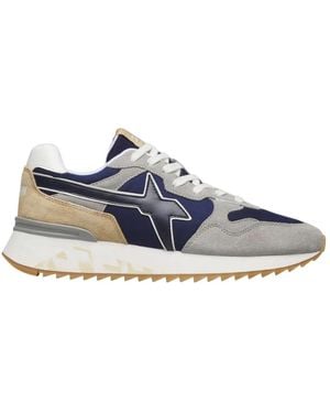 W6yz Schoenen ,Blauw ,Suède Yak-M Sneaker