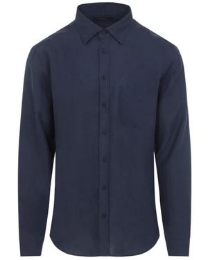 Sease Camicia Classica Bd - Blau