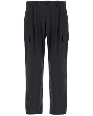 Herno Straight Trousers - Azul