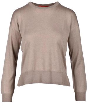 Wild Cashmere Round-Neck Knitwear - Marrone