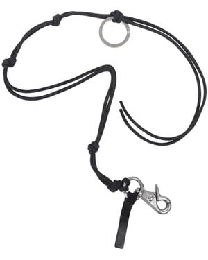 Our Legacy Accessoires ,Zwart ,Leer Ladon Ketting - Metallic