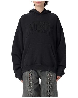ROTATE BIRGER CHRISTENSEN Schwarzer Bestickter Hoodie Für Frauen