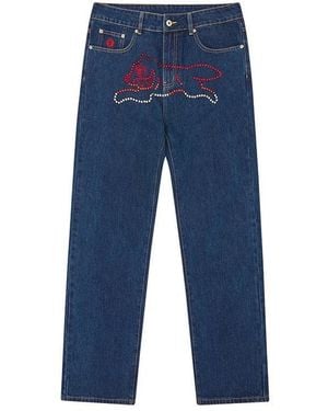ICECREAM Crystal Running Dog Denim Pant - Blauw