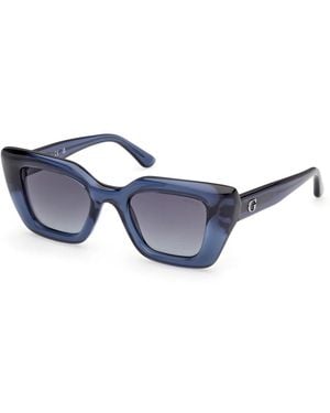 Guess Gu00353 Quadratische Sonnenbrille - Blau