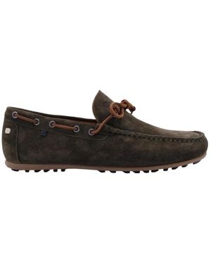 Floris Van Bommel Boat Shoes - Black