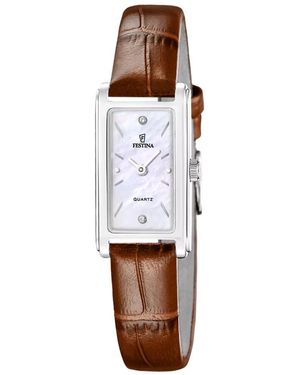 Festina Rechthoekig Kwarts Horloge - Wit