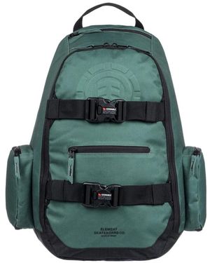 Element Tassen ,Groen ,Polyester Donkergroene Herenrugzak