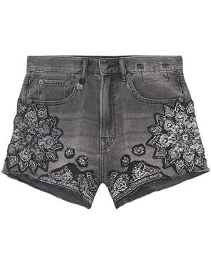 R13 Denim Shorts - Gris