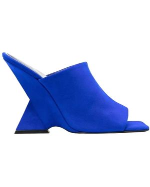 The Attico Heeled Mules - Blu