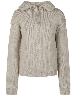 Prada Wool Zipper Cardigan - Grijs