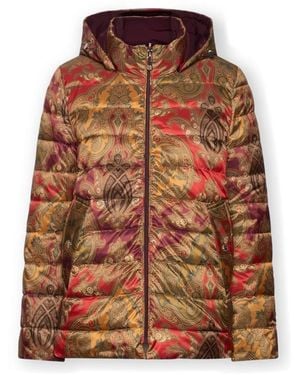 Elena Miro Omkeerbaar Jas Met Print - Oranje