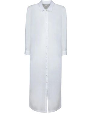 120% Lino Shirt Dresses - Blanco