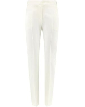 Max Mara Slim-Fit Trousers - Blanco