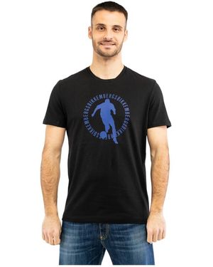 Bikkembergs Dynamisches Und Raffiniertes T-Shirt - Schwarz