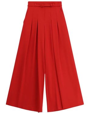 Imperial Wide Trousers - Rosso