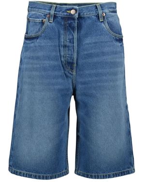 Prada Denim Bermuda Shorts - Blauw