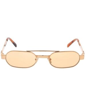 Miu Miu Accessoires ,Geel ,Zonnebrillen - Metallic