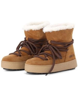 Moon Boot Schoenen ,Bruin ,Leer Winterlaarzen