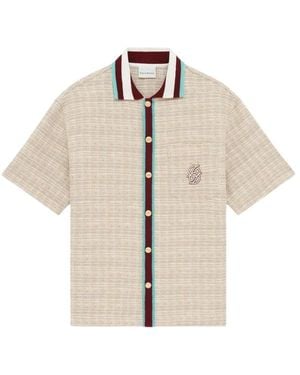 Drole de Monsieur Chemise En Tweed D Miroir - Natur