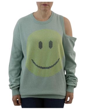 Brand Unique Round-Neck Knitwear - Green