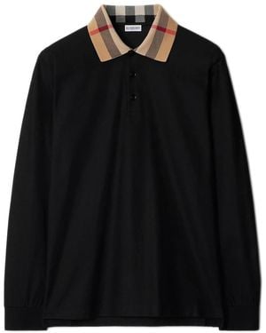 Burberry Polo Shirts - Negro