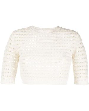 See By Chloé Round-Neck Knitwear - Blanco