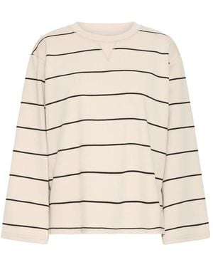 Ichi Long Sleeve T-Shirts - Natural