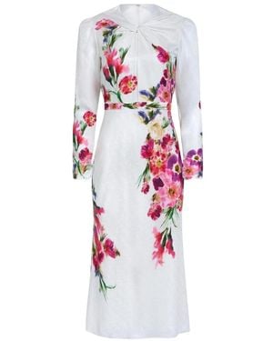 Saloni Midi Dresses - White