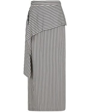 Tela Maxi Skirts - Gray