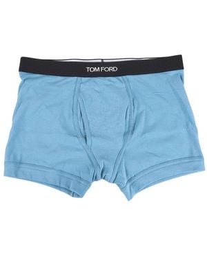 Tom Ford Cotton Boxer Briefs - Blauw
