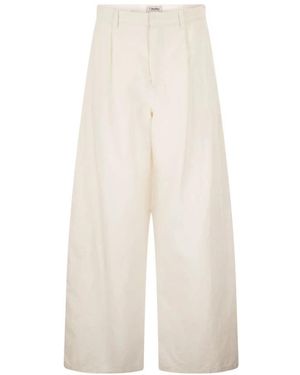 Max Mara Wide Broeken - Wit