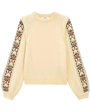 Ba&sh Truien & Vesten ,Wol Jumper Elda - Naturel