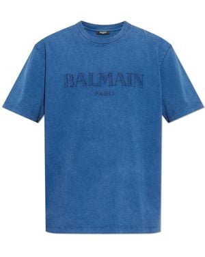 Balmain T-Shirts - Blue