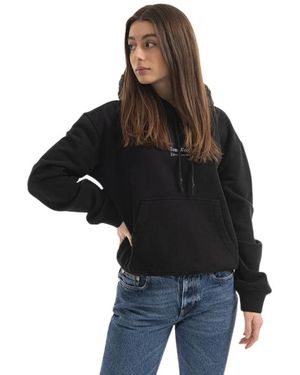 Tom Wood Hoodies & Sweatvesten ,Zwart ,Katoen Blouse