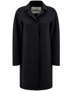Herno Single-Breasted Coats - Zwart