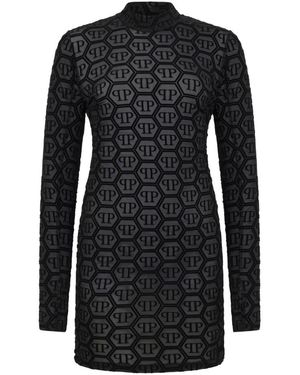 Philipp Plein Short Dresses - Black