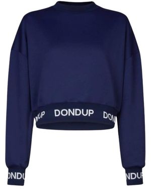 Dondup Hoodies & Sweatvesten ,Blauw ,Stijlvolle Sweatshirt Voor Mannen